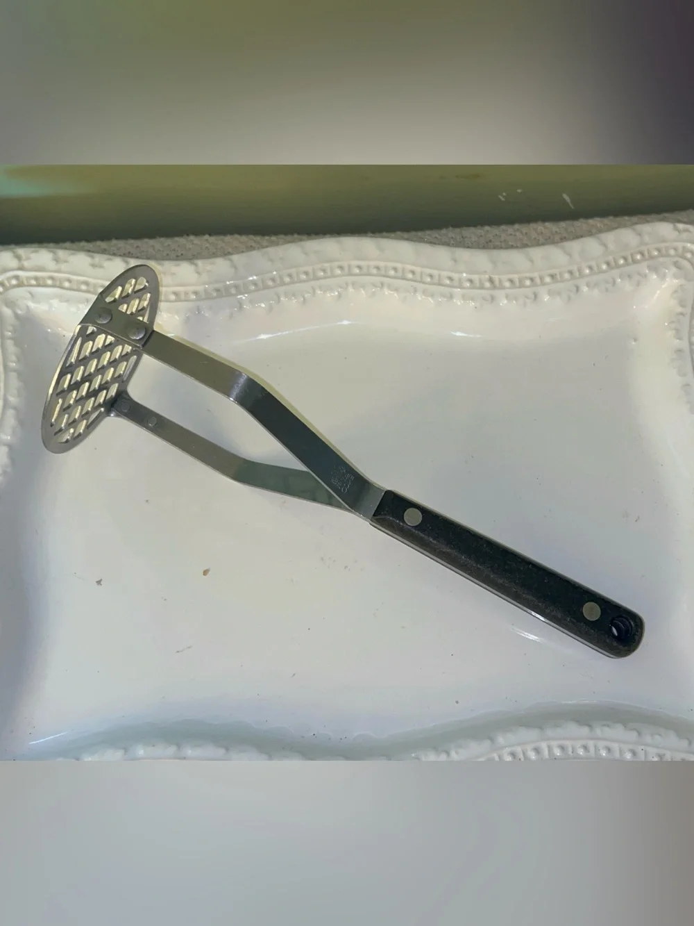 Vintage EKCO Flint Stainless Vanadium potato masher